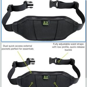 Amphipod Black Waistpack with Adjustable Straps